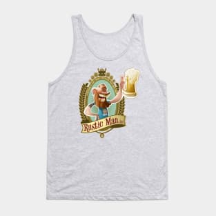 Rustic man beer Tank Top